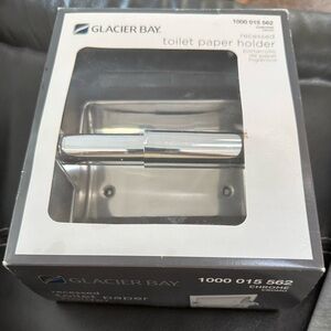 Glacier Bay Chrome Recessed Toilet Paper Holder